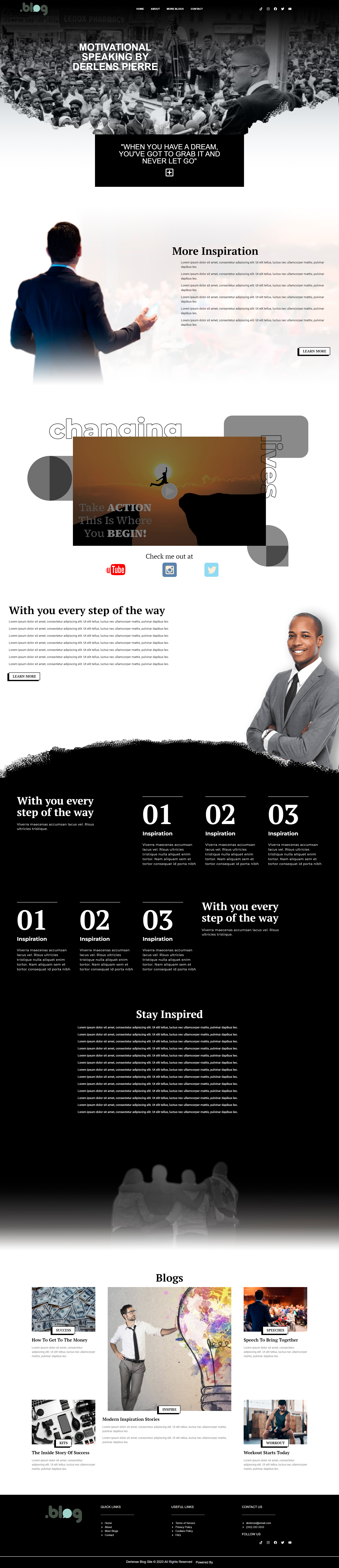 DP Motivates Landing Page